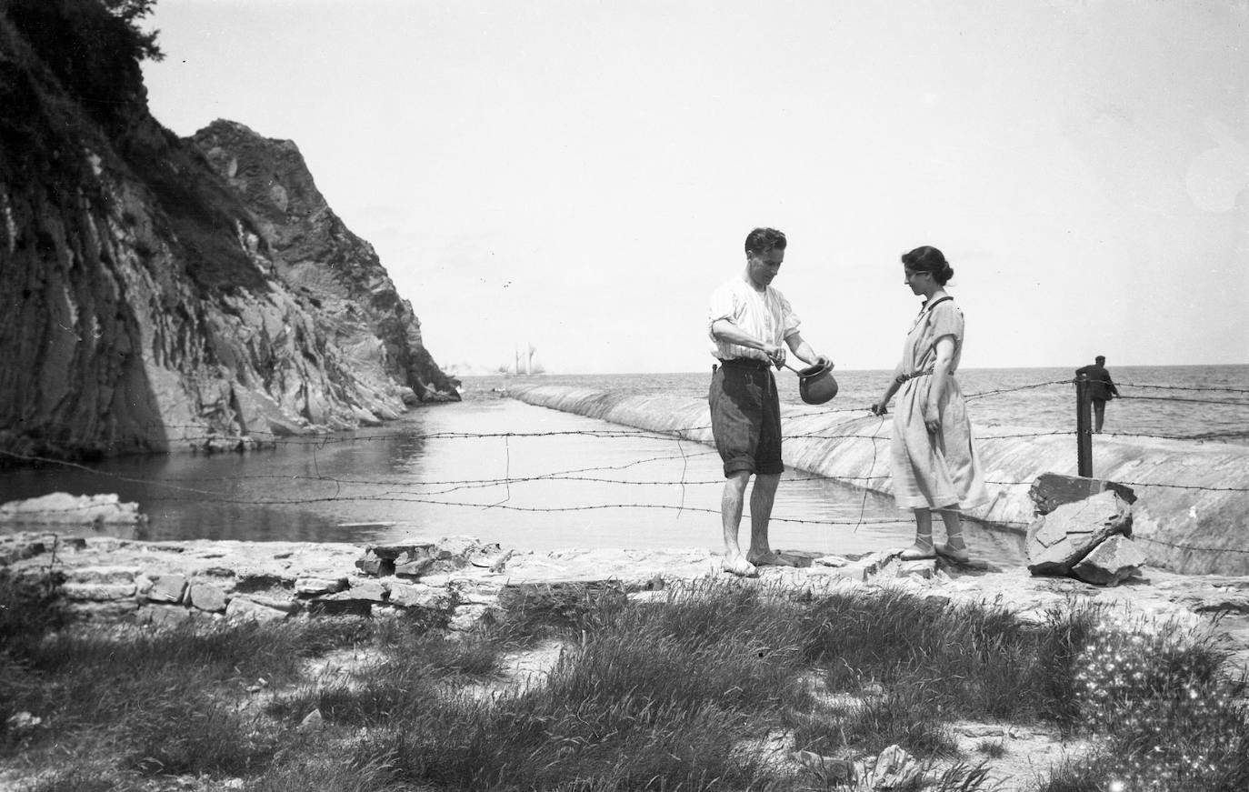 El matrimonio José Alfaro y Elisa García cuando los dos eran jóvenes.