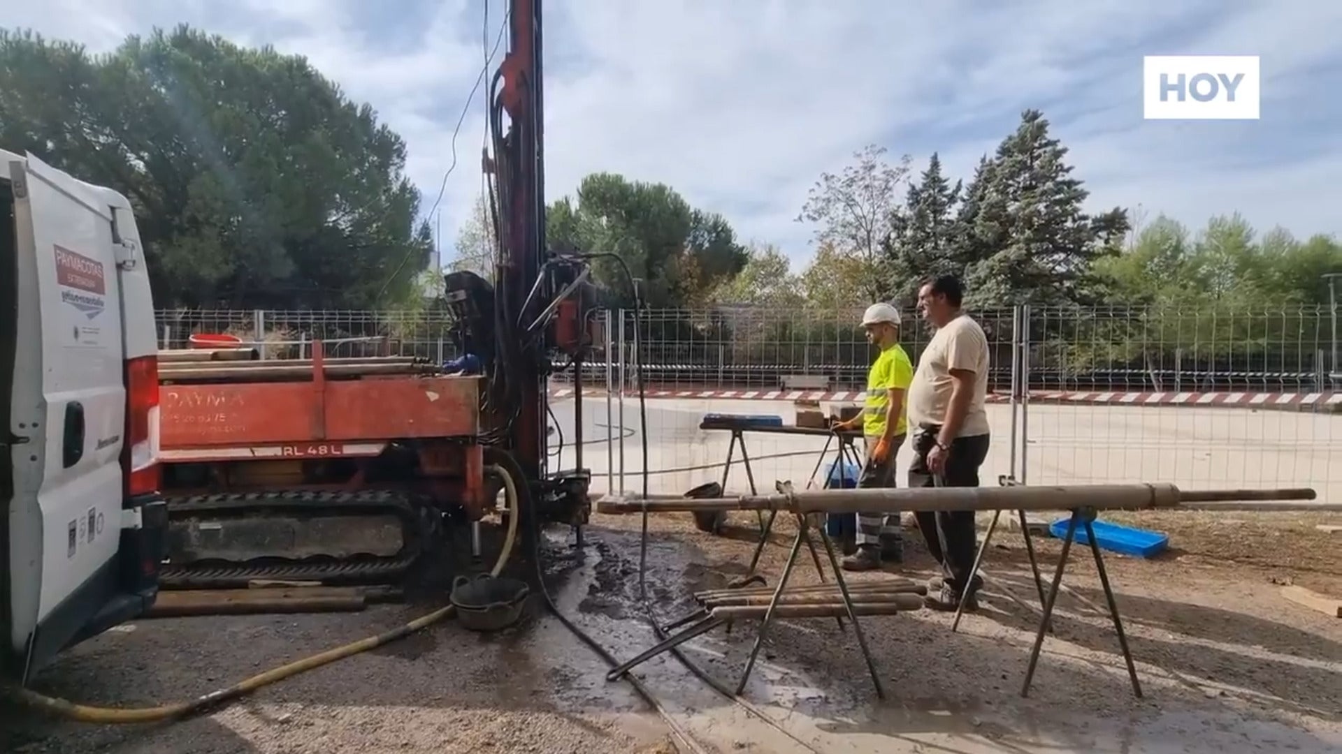 Sondeos para el puente del AVE