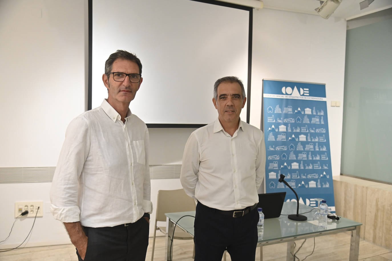 Ponentes de la charla del Colegio de Arquitectos.