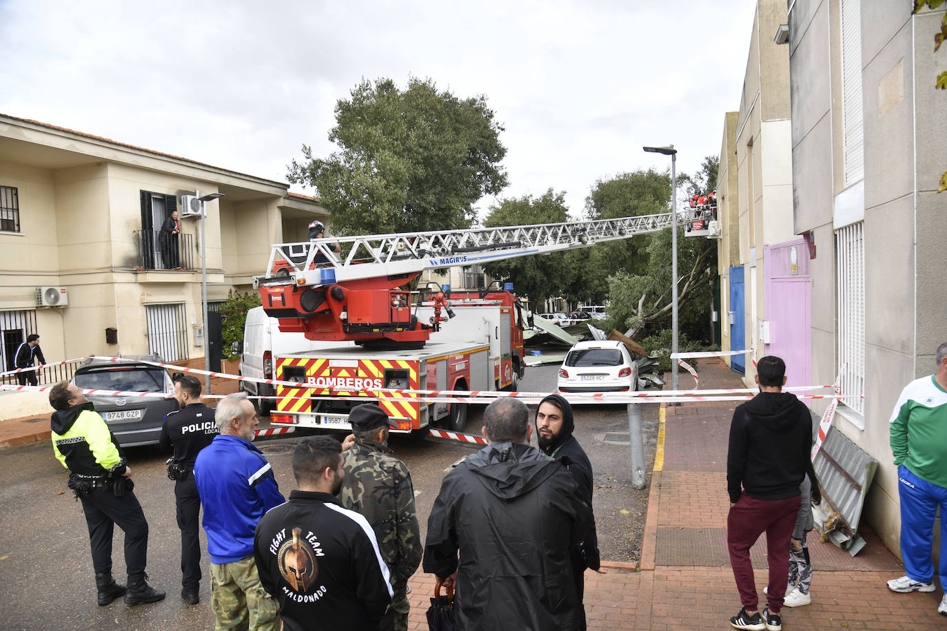 Fotos: La borrasca Béatrice causa desperfectos en Badajoz