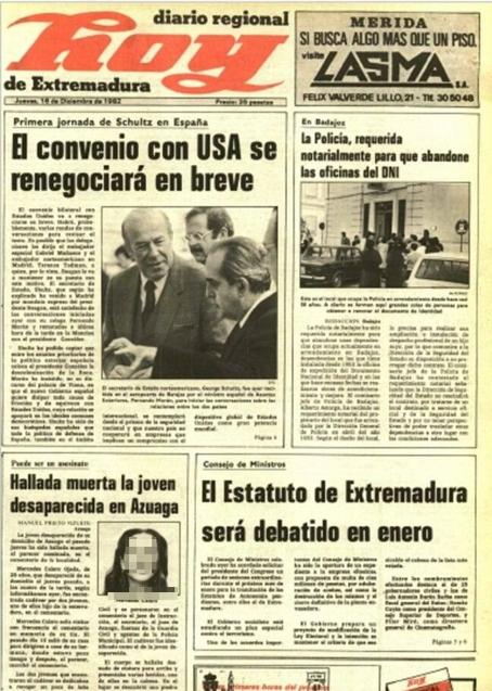 Imagen - Portada de HOY cuando apareció la víctima. 