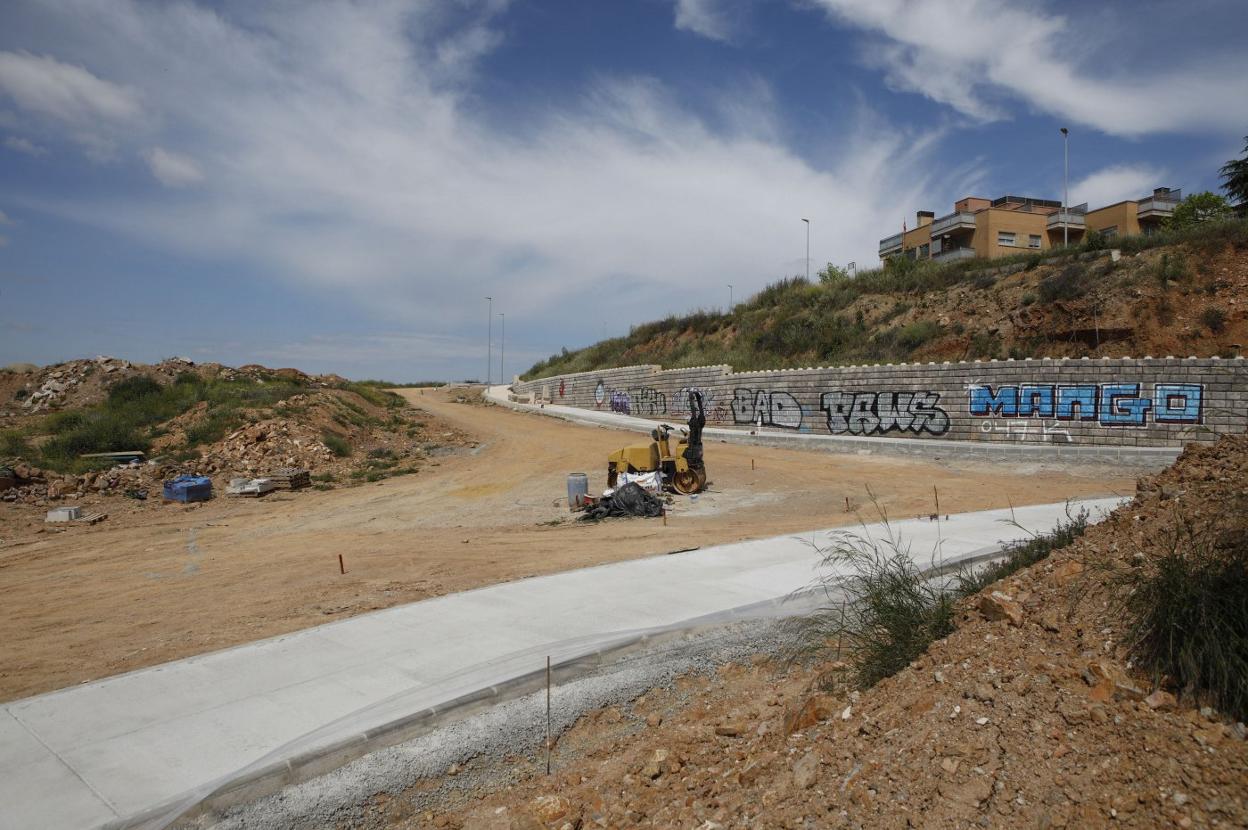 Obras del vial que unirá Macondo con el Junquillo. 