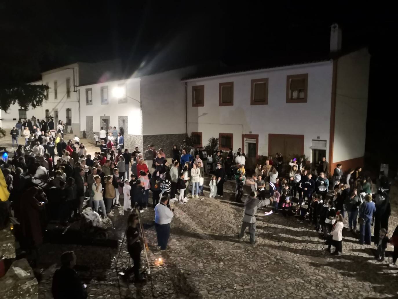 La calle Venero y su entorno acogieron las activiadades de 'Noche de Ánimas' 2022. 