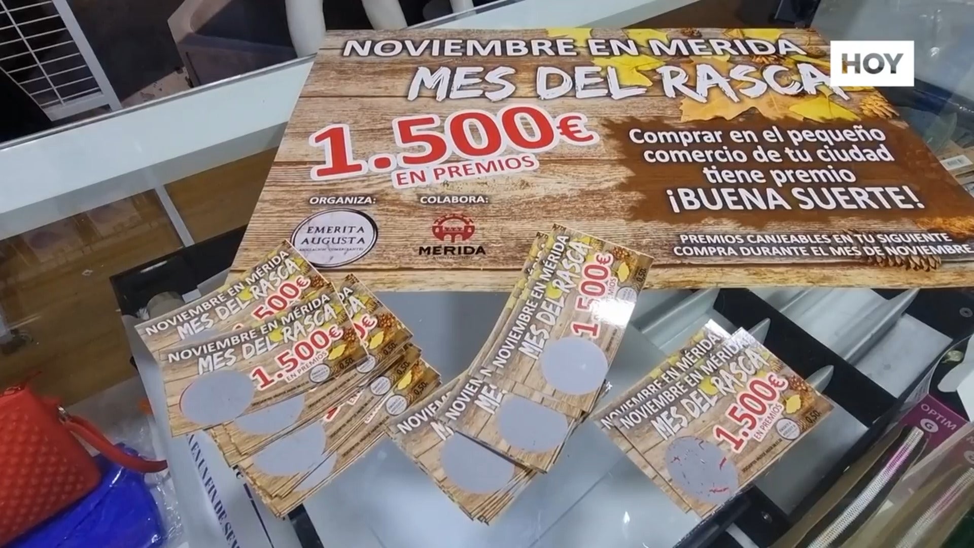 Medio centenar de establecimientos emeritenses participan en la Campaña Rasca y Gana