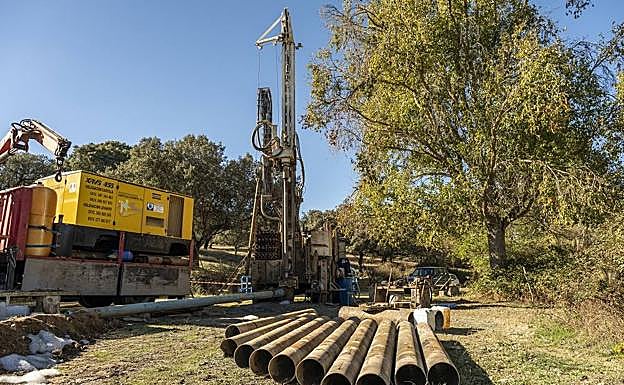 Trabajos en prospección. 