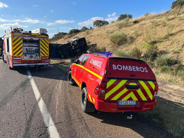 Fotos: Imágenes del accidente del camión en la A-66