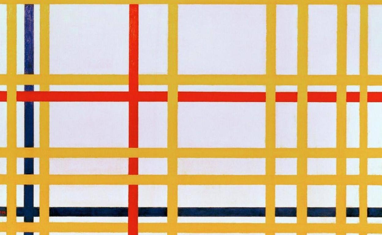 'Detalle New York City 1', el cuadro de Piet Mondrian que estuvo 75 años expuesto al revés. 