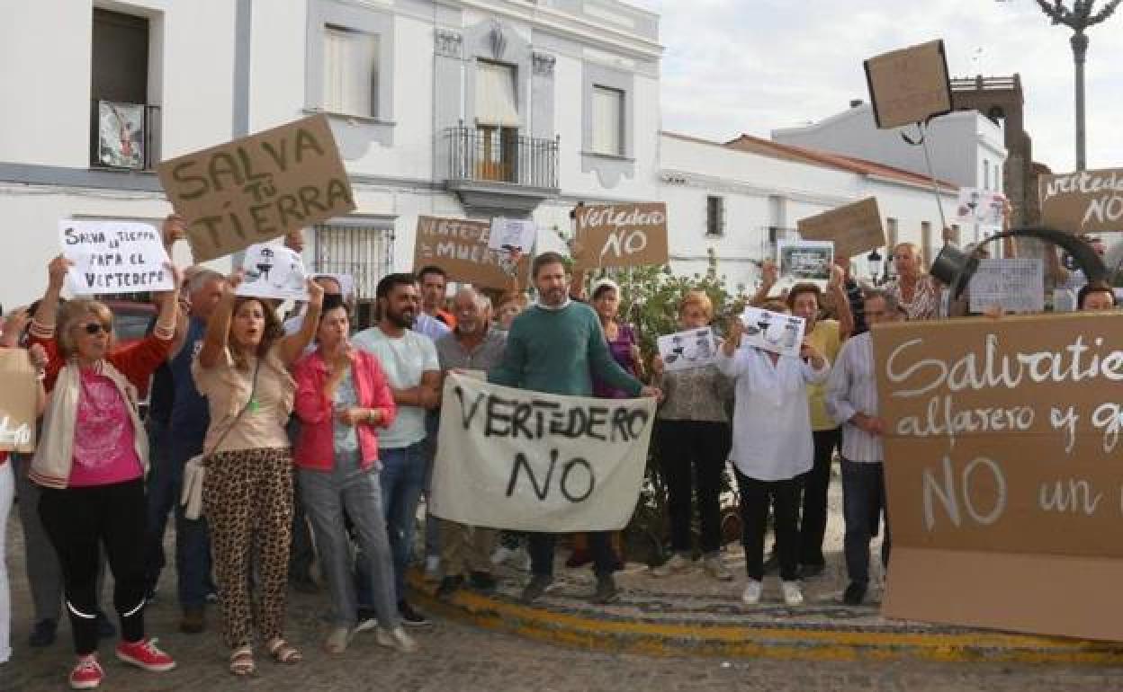 Protestas en Salvatierra en contra del proyecto.