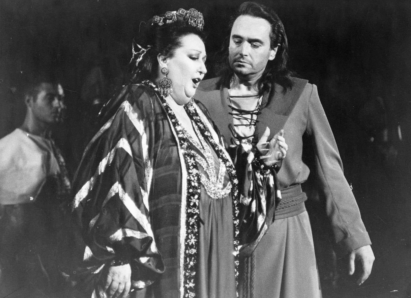 Representación de la ópera Herodiade. Montserrá Caballé. 1990