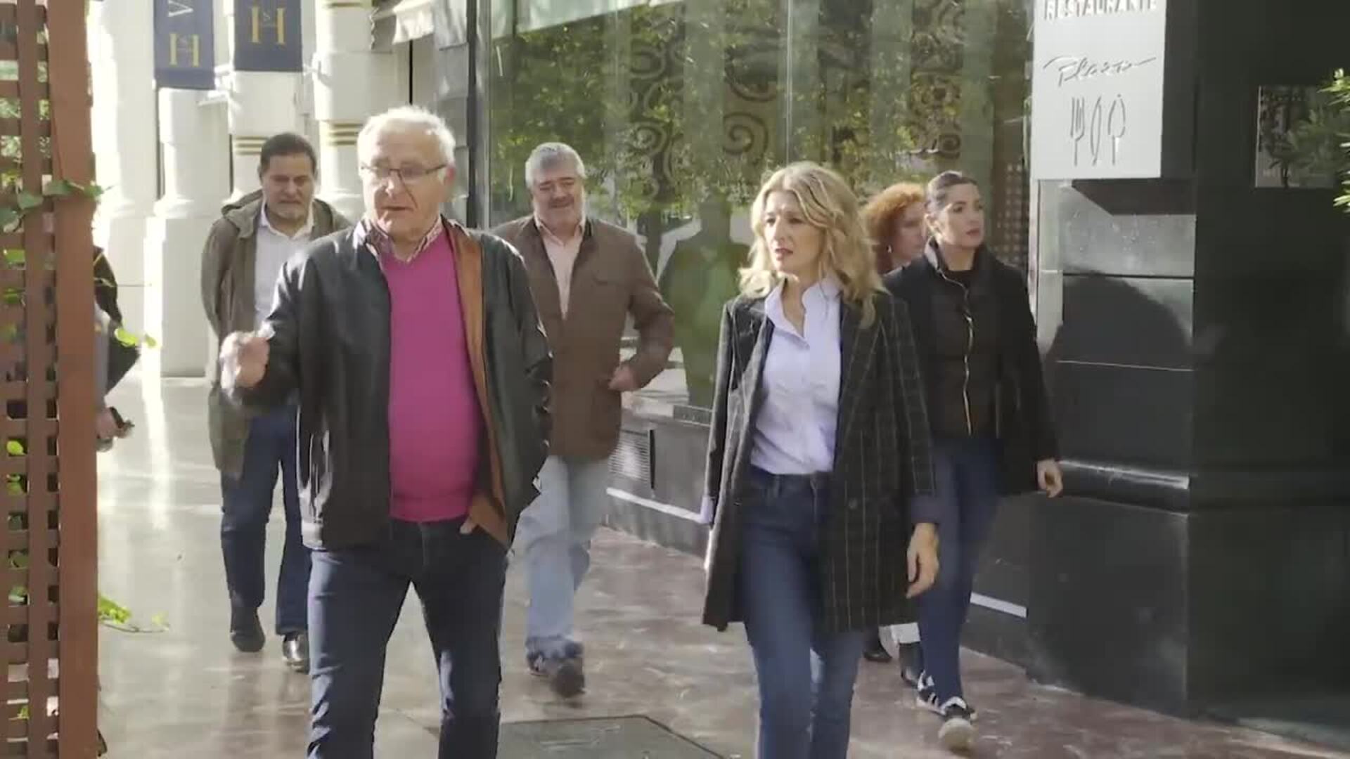 Joan Ribó recibe a Yolanda Díaz en el Ayuntamiento de València