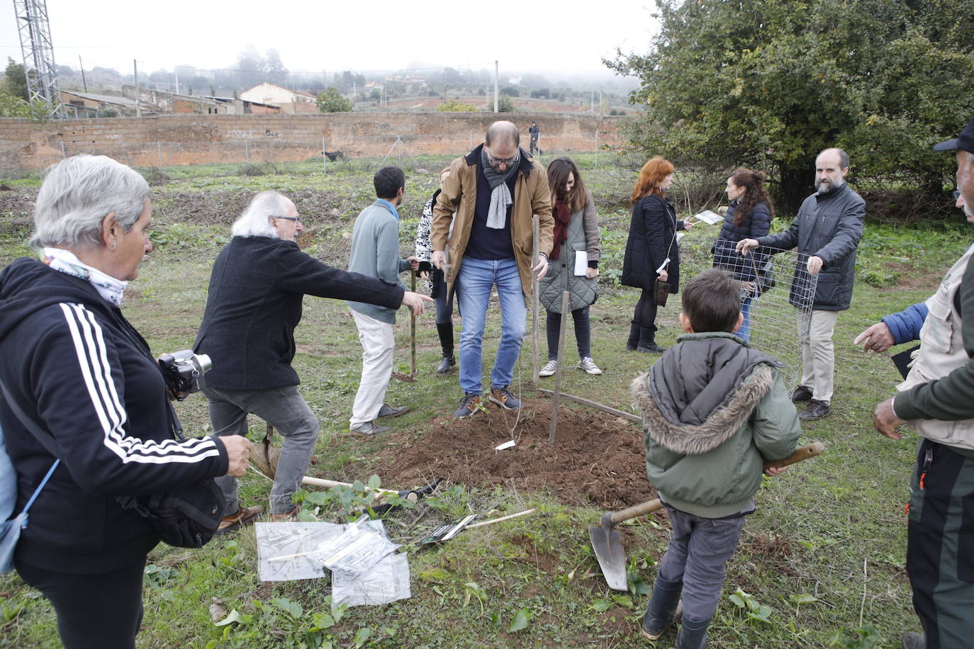 Fotos: Plantación de 38 olmos resistente a la grafiosis en la &#039;Ribera de la comunicación&#039;