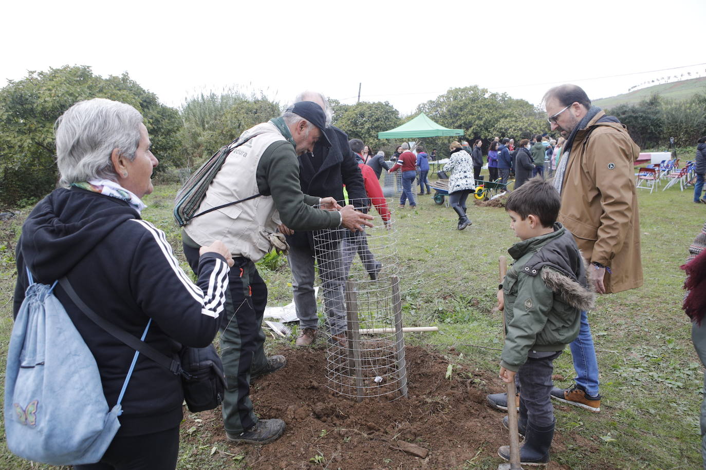 Fotos: Plantación de 38 olmos resistente a la grafiosis en la &#039;Ribera de la comunicación&#039;