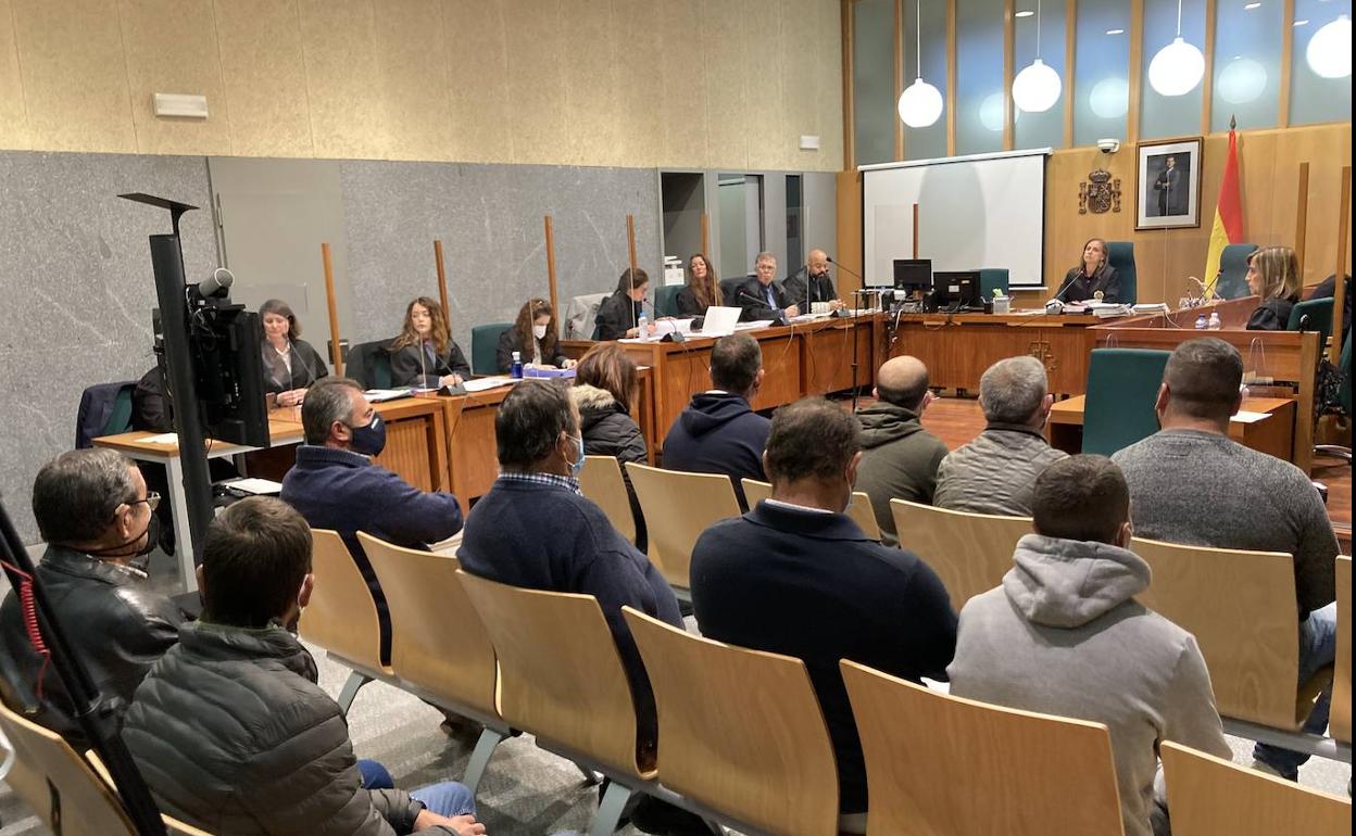 Imagen del juicio celebrado este lunes en Mérida. 