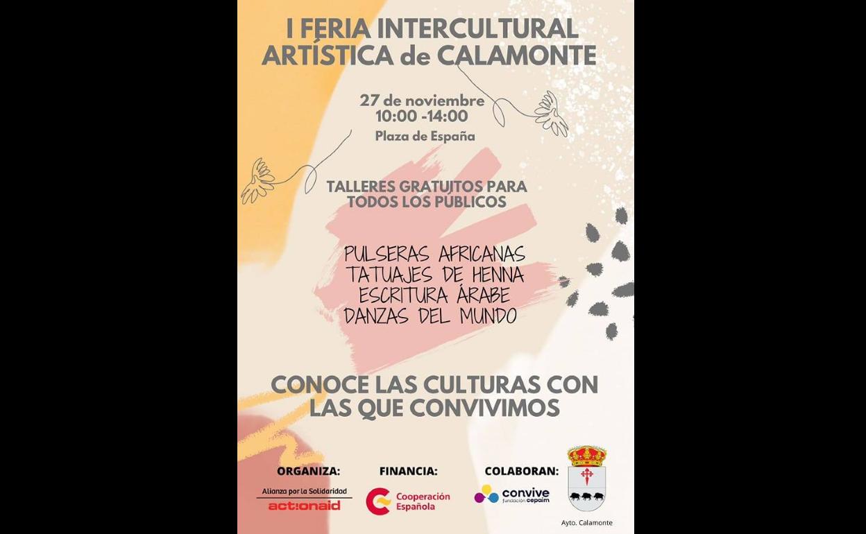 La I Feria Intercultural Artística de Calamonte acogerá diferentes talleres en la Plaza de España
