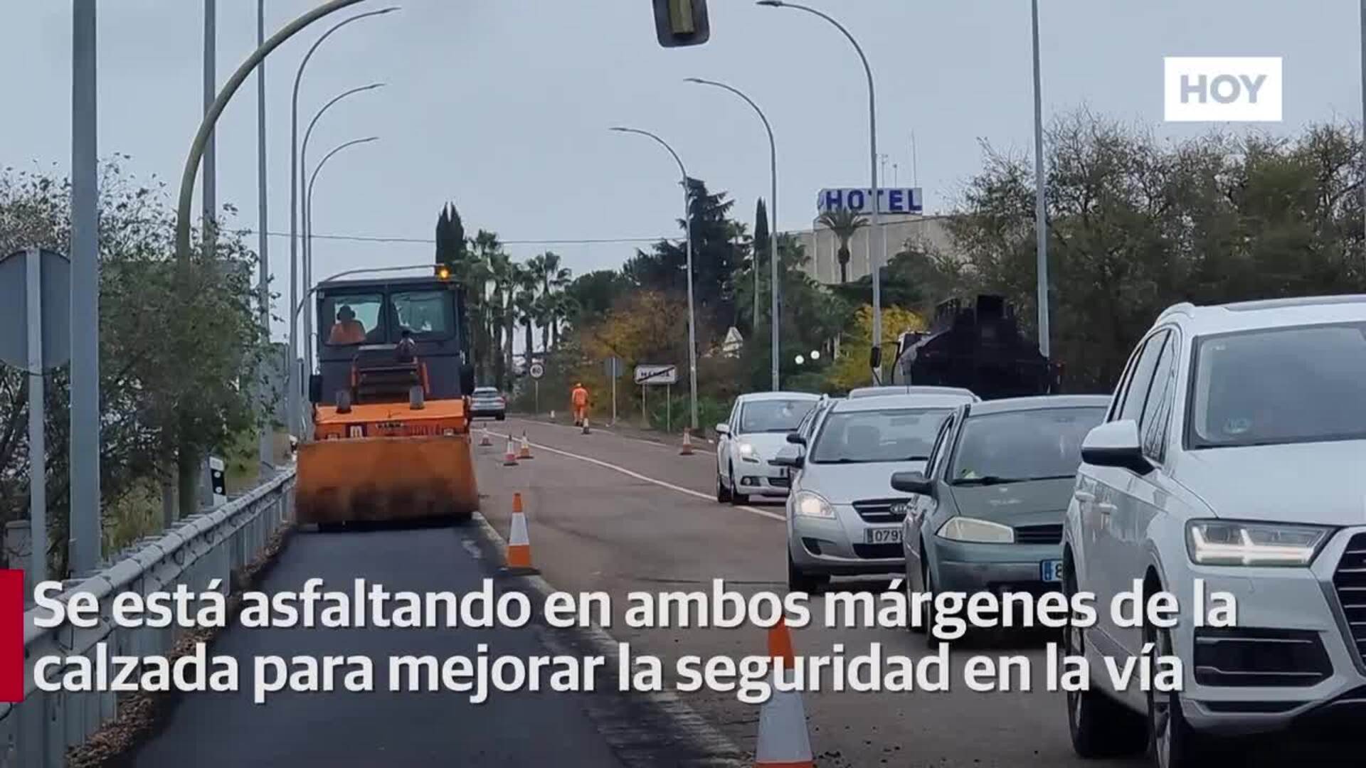 Ensanche de la carretera de Trujillanos
