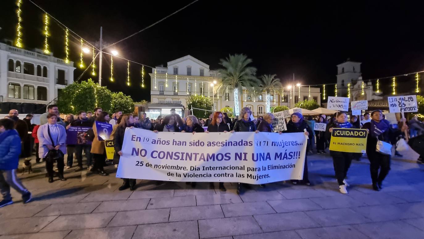 Manifestación en Mérida. 