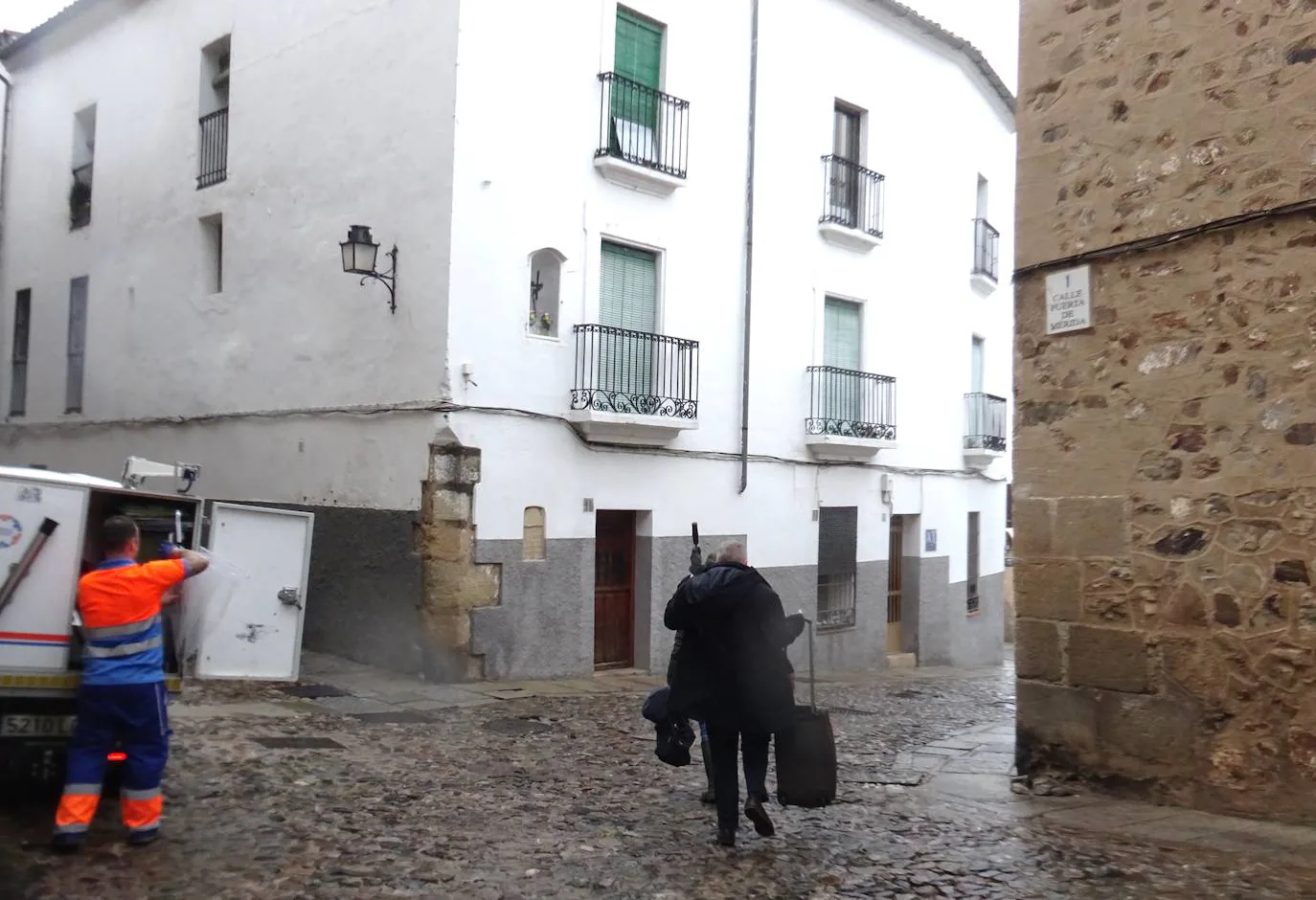 La zona en la que estaba la Puerta de Mérida que fue derribada poco después de 1751.