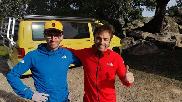 Iker y Eneko Pou este domingo en Roca Gorda, Valcorchero