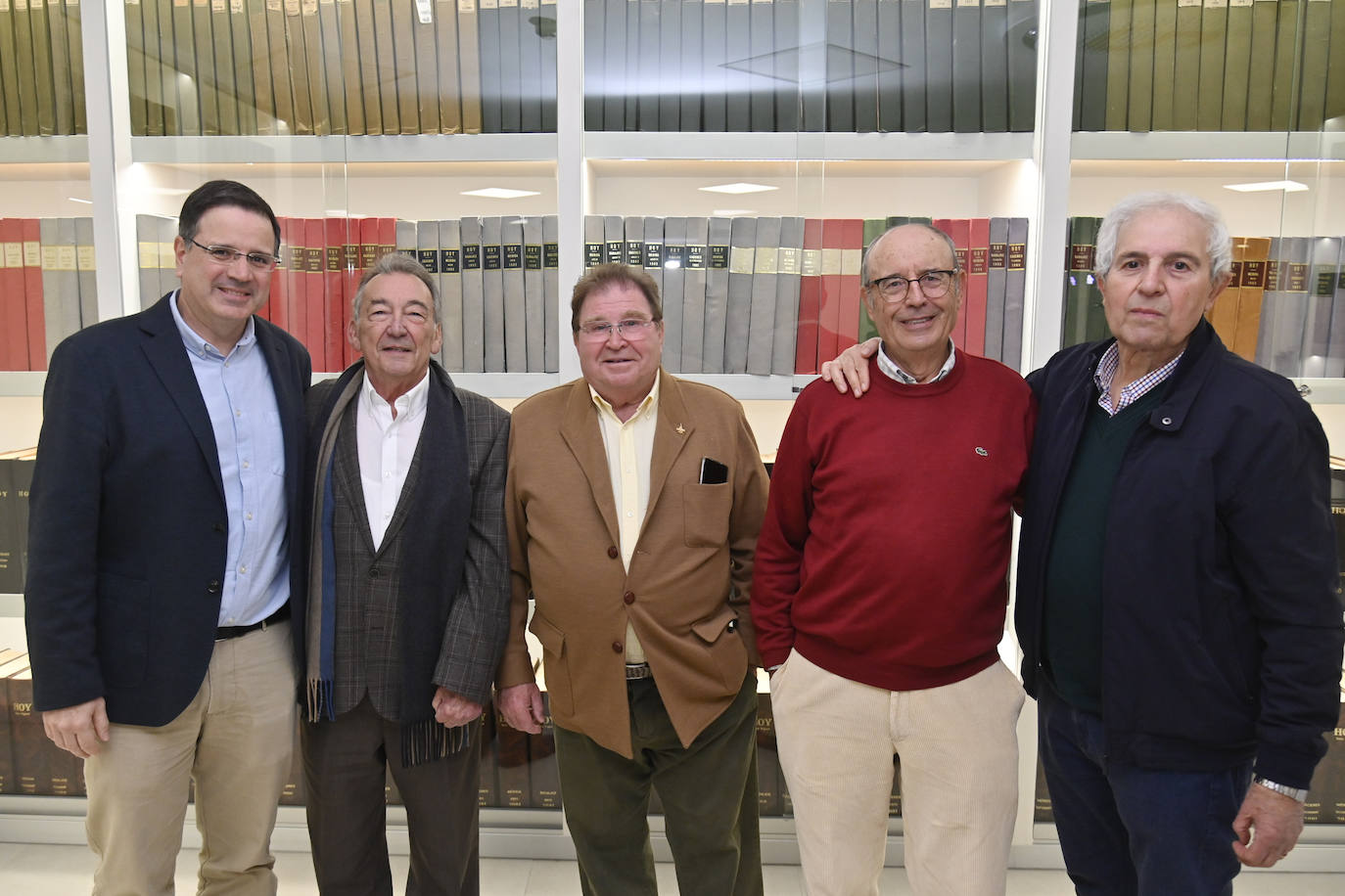 José Orantos, Francisco González, Julián Leal, Manuel Pecellín y Manolo López.