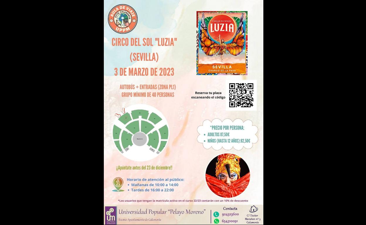 La UPPM organiza un viaje al Circo del Sol