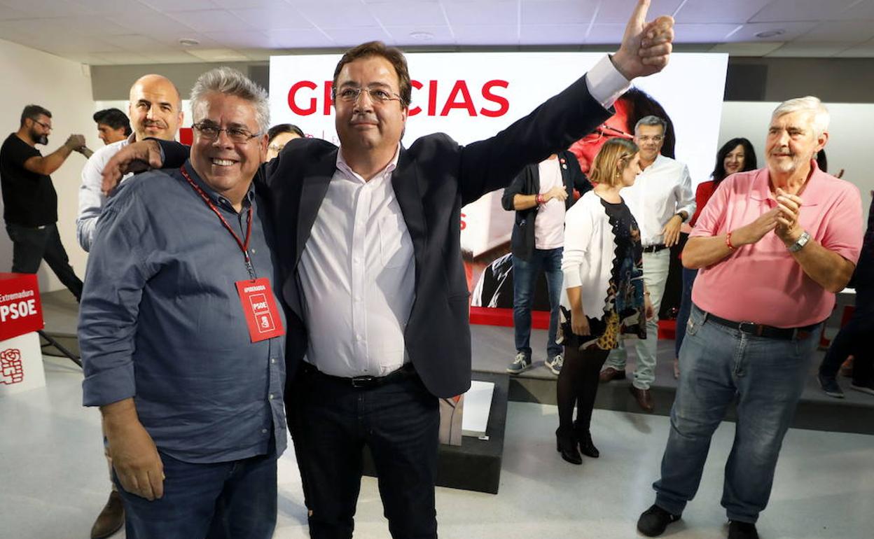 Fernández Vara en la noche electoral de mayo de 2019. 