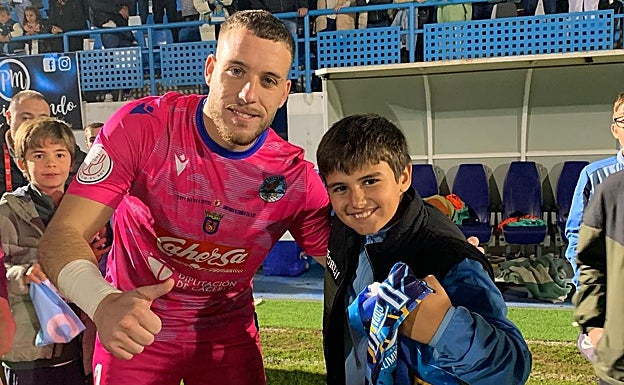 Satisfecho tras el partido de Copa ante el Fuenlabrada. 
