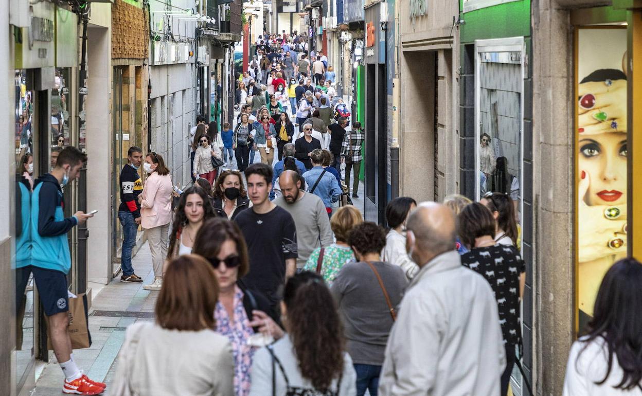 Calle del Sol, en el centro urbano.