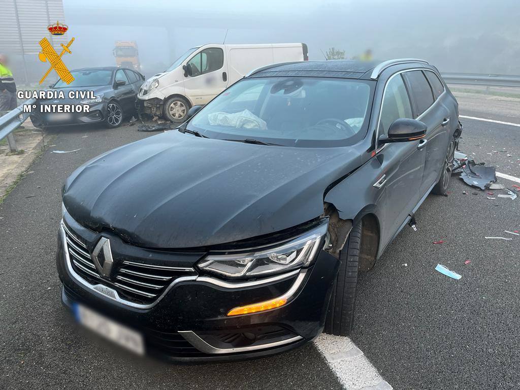 Fotos: Colisión múltiple en la EX-A1, cerca de Galisteo