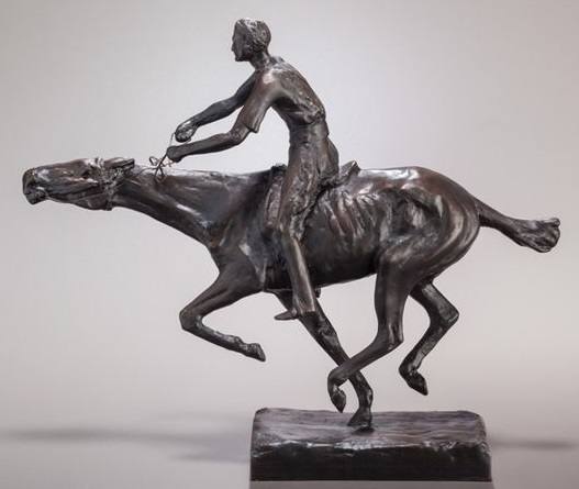 Una de sus obras relacionadas con caballos.