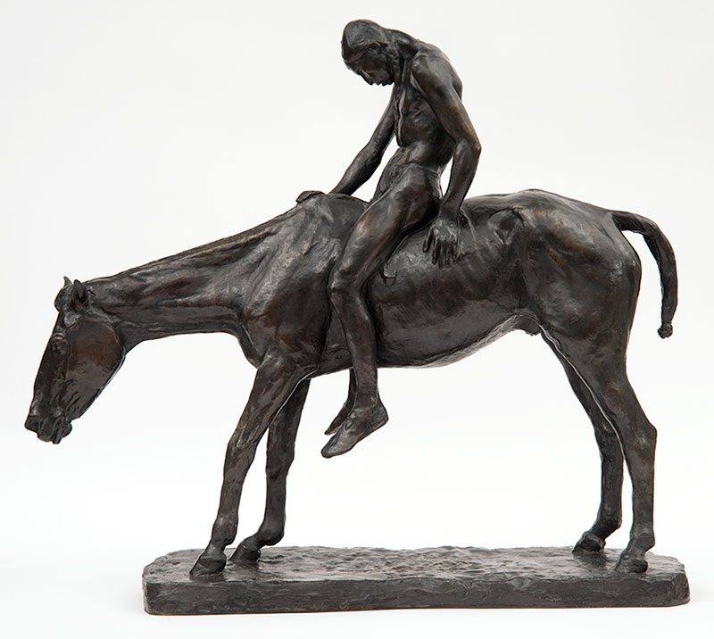 Una de sus obras relacionadas con caballos.