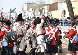 Recreación de la Guerra de la Independencia el año pasado.