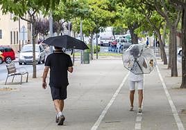 Pantalón corto y paraguas para los próximos días en Extremadura.