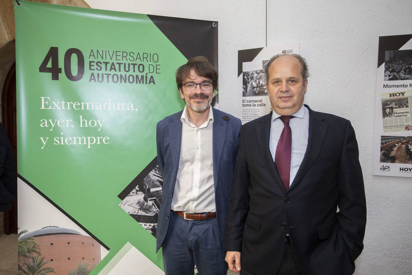 David Martín Arevalillo, delegado en Extremadura de Iberdrola y Jaime Fernández de Tejada, director comercial del Diario HOY