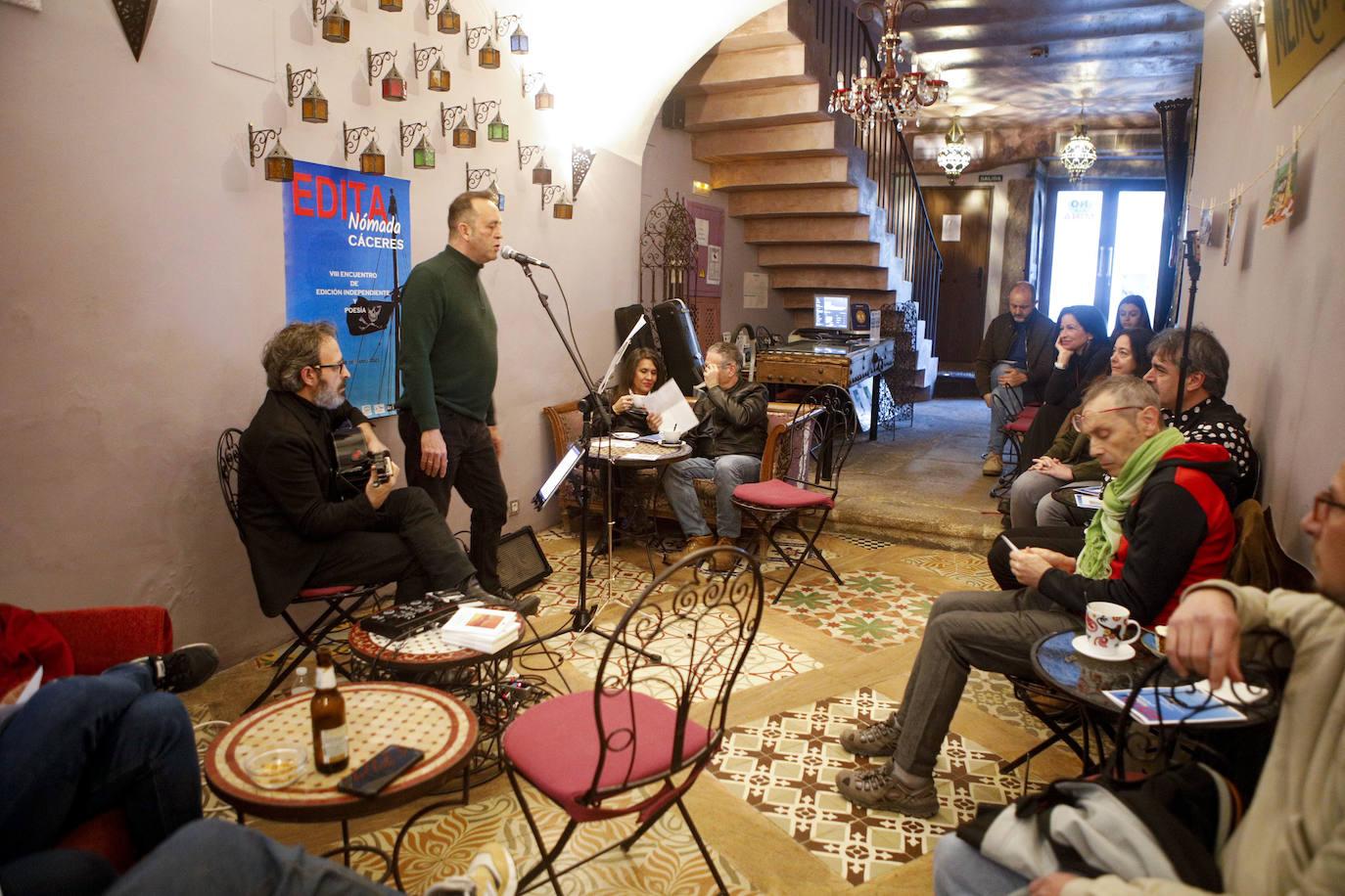 Inauguración del festival Edita Nómada en el hotel La Boheme