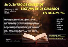 Cartel del evento programado por el Club de Lectura de Alconchel.