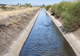 Imagen de un canal de riego en Zújar.