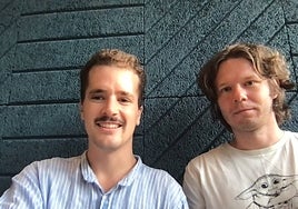 Los creadores de la aplicación Yendo: Jorge Vázquez, de Cáceres, y Taras Kulbachka, de Kiev.