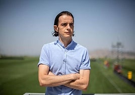 David Tenorio durante su etapa como entrenador del Recreativo Granada.