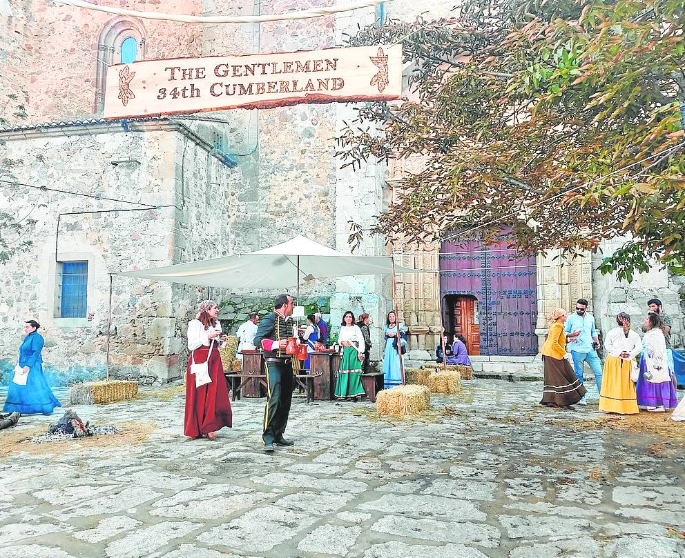 Durante una de las recreaciones históricas.