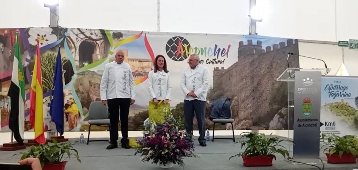 Ramón Ropero, Inmaculada Bonilla y Óscar Díaz, ayer tras la inauguración de la Feria.