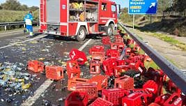 Así han quedado los vehículos en el accidente mortal en la EX-A1