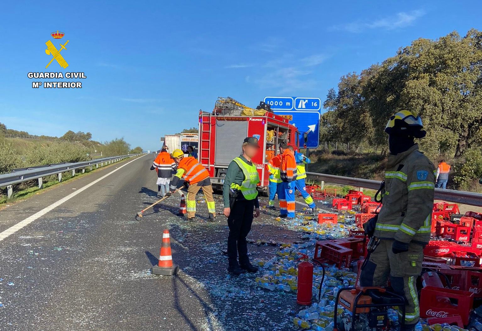 Así han quedado los vehículos en el accidente mortal en la EX-A1