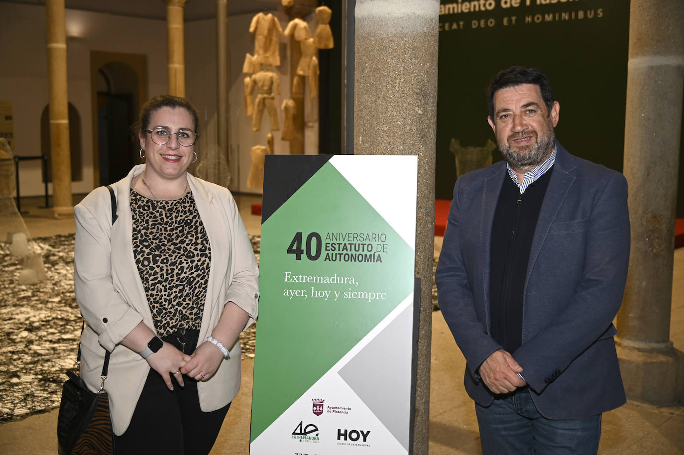 Cristina Corral, concejala socialista y Alfredo Moreno, portavoz municipal del PSOE