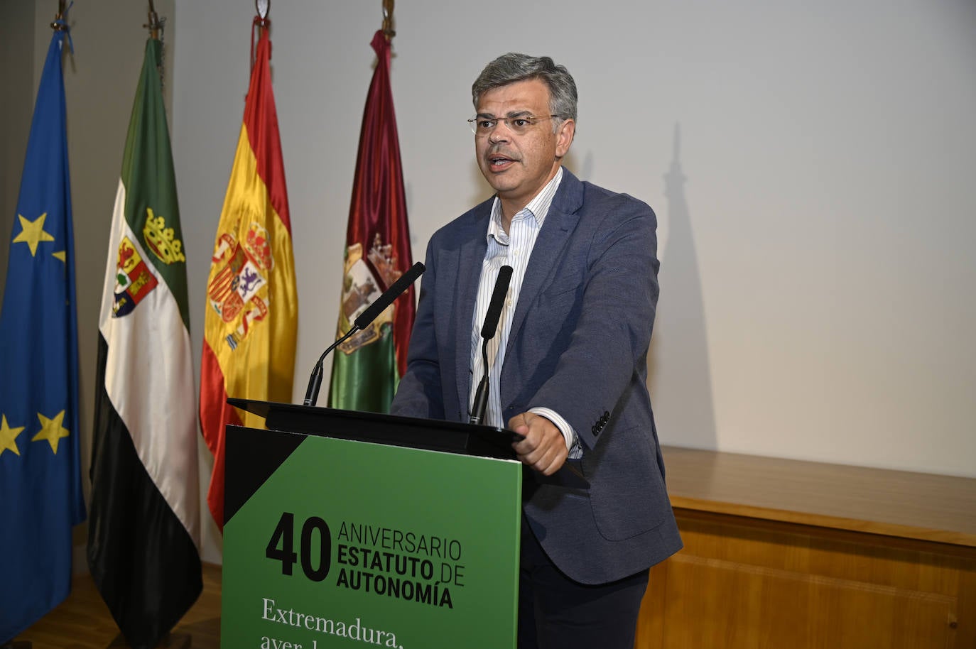 Juan Antonio González, consejero portavoz de la Junta de Extremadura