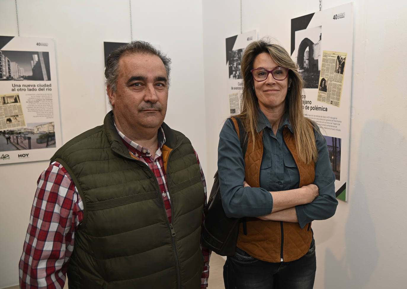 María Francisca García, portavoz municipal de Ciudadanos, que acudió acompañada por su marido Ángel Cruz