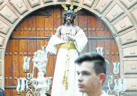 Salida de Jesús Despojado en 2022 desde el Palacio Episcopal.