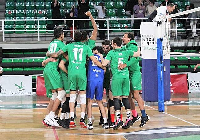 Extremadura Cáceres PH celebrando la victoria
