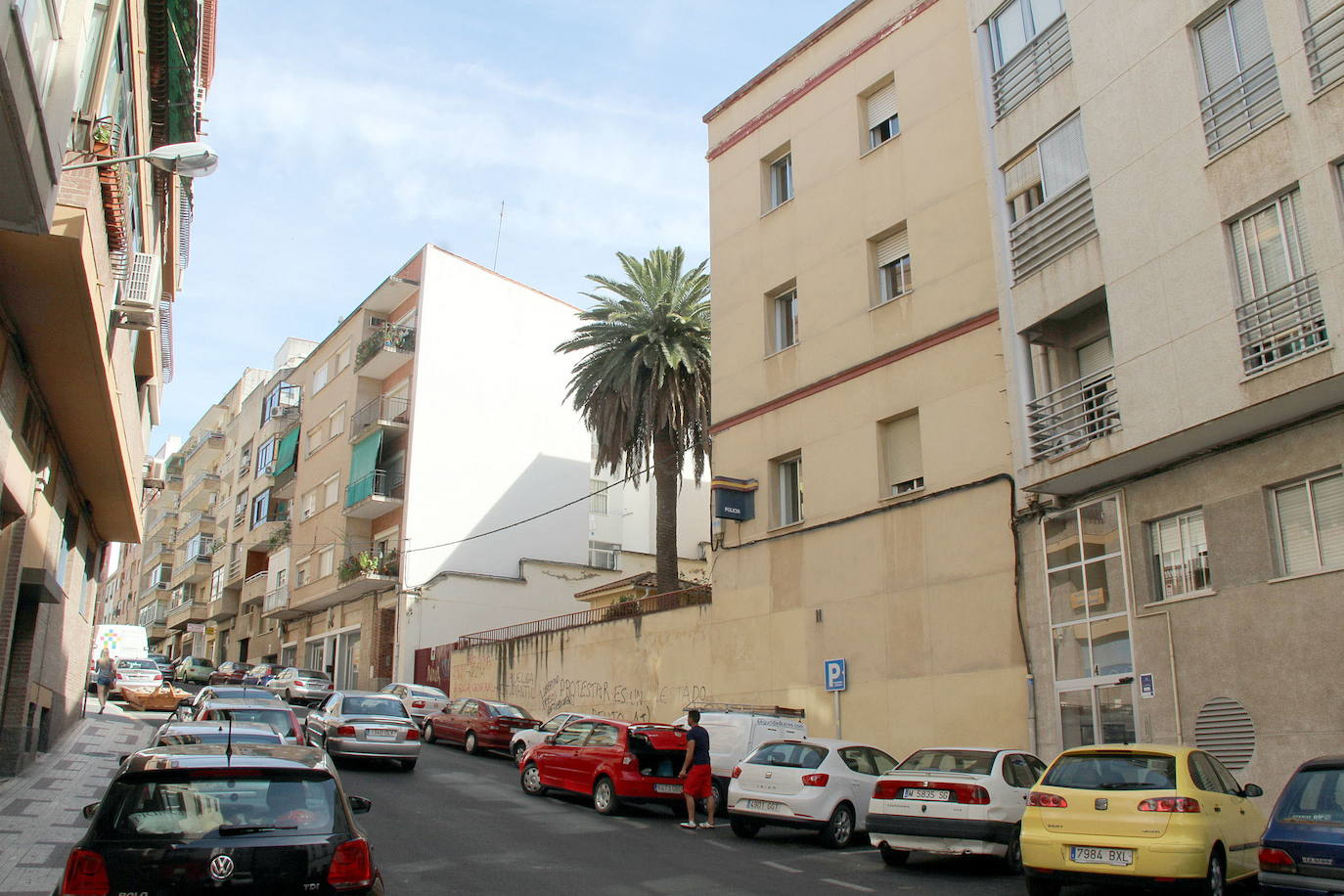 La entrada a la Comisaría era por la calle Diego María Crehuet.