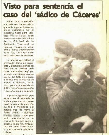 Imagen del acusado conducido por la policía para ser juzgado en Cáceres.