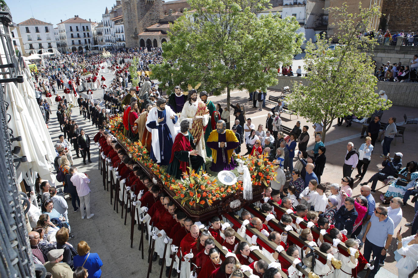 Procesión de la cofradía de la Sagrada Cena